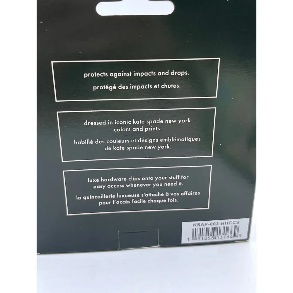 kate spade new york - Protective AirPods 2021 Case‎ Keychain Ring- Hollyhock new